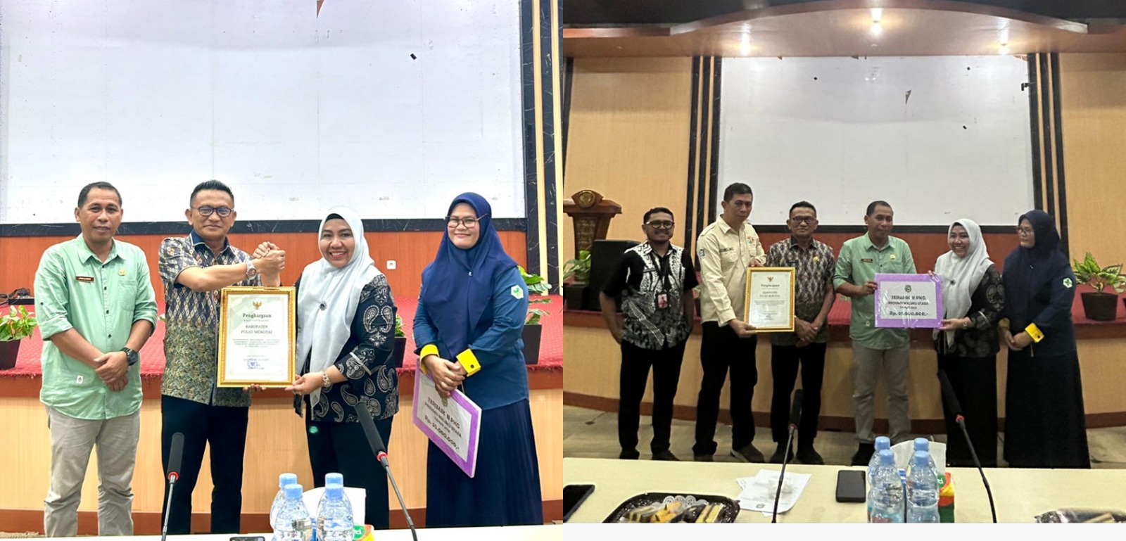 Sekda Pulau Morotai Terima Penghargaan PKG Terbaik dari Pemprov Maluku Utara